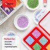 IceTopper XL Ice Cube Tray with Attached Lids - Easy