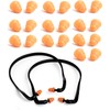 2Pcs Pairs Banded Silicone Ear Plugs and 10 Pairs Silicone