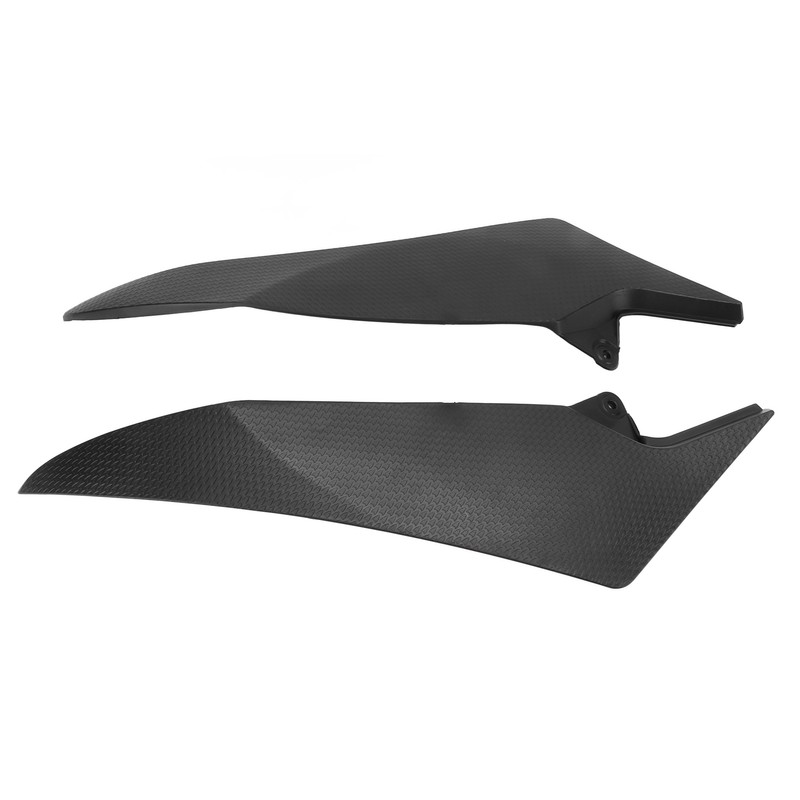 Pair Motorcycle Fuel Tank Side Panel Cover Black Protection Replacement