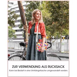 ANZOME Bicycle Handlebar Bag, Waterproof Bicycle Bag Handlebar with Removable Shoulder Strap, Front Bicycle Basket for Girls and Children, Dutch Bike, City Bike, 25 x 18 x 6 cm