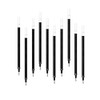 AkoSlale 10 Pack Magnetic Fidget Pen Refills, Black Ink Replacement