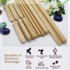 Goodtar 12 PCS Solid Bamboo Massage Stick Sets Warm Bamboo