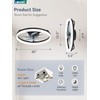 20" Low Profile Ceiling Fans with Lights, APP & Remote,