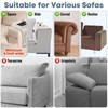 Couch Cup Holder with Tray & Dual-Sided Storage Pocket, Large