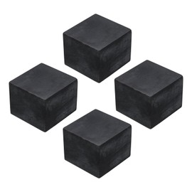 sourcing map 4pcs Rubber Anti-Vibration Pads Hard Pad, 50mm Square Vibration Isolation Mats, 40mm Thickness Non-Slip Rubber Blocks, Anti-Skid Anti Noise for HVAC, Compressor, Air Conditioner