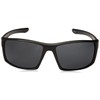 Pepper's Downforce Polarized Oval Sunglasses, Rubberized Matte Black, 61 mm