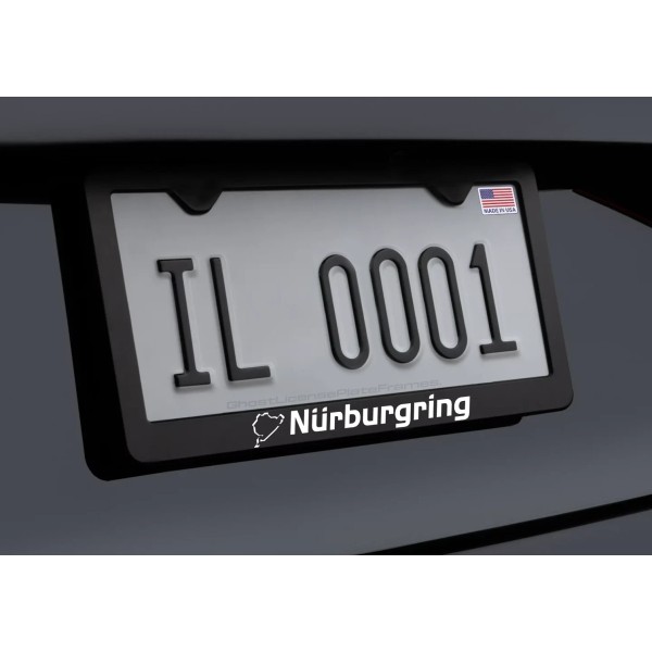 RED COBRA Nurburgring Racing High Quality Metal License Plate Frame