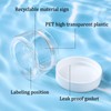 Qianyu 4 PCS Travel Size Jars Round Wide-mouth Container Leak-Proof