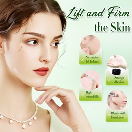 Lunafleur Face Tape Lifting Invisible, 140Pcs Face Lift Tape, Instant Lift Neck Tape Before Makeup, Facelift Tape for Lifting Sagging Skin Wrinkle Lifter Tapes for Turkey Neck,Jowl, Eye, Double Chin