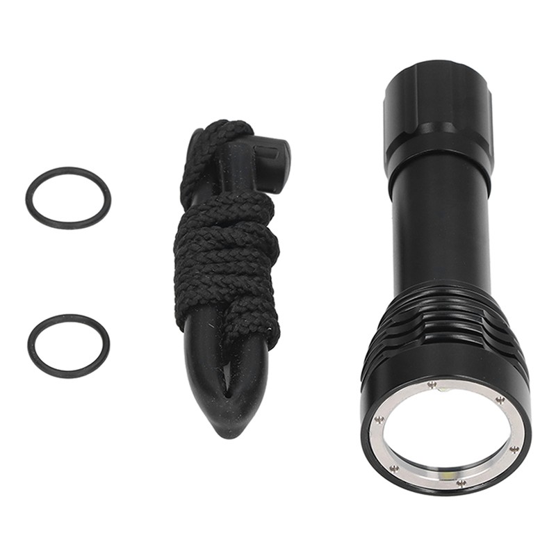 Scuba Diving Light Professional Underwater Flashlight 100meter IPX8 Waterproof Dive