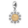 Hoobeads - Colgante con diseño de Girasol en Plata de