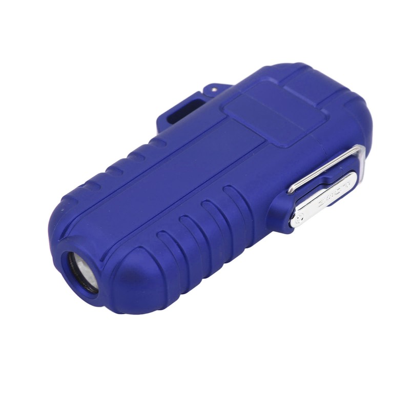Outdoor Double Arc Electric Lighter Portable Waterproof Flashlight Lighter Charging