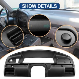 Instrument Dash Cluster Bezel Diesel Dash Panel Trim Compatible with 1994-1997 Ford F250 F350 F Series Super Duty Replace F4TZ-15044D70-A