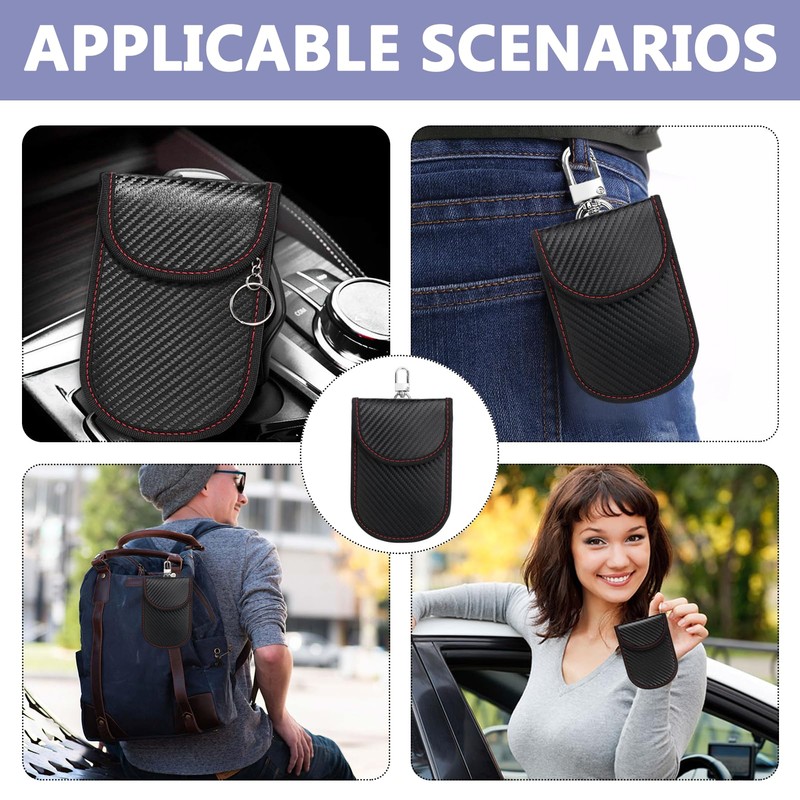 Faraday Pouch Car Keys, 2pcs Faraday Box, Faraday Bag with
