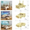 3D Wooden Puzzle - 6 Piece Set Wooden Car Brain