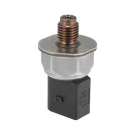 A ABSOPRO Car Fuel Distributor Pipe Pressure Sensor for Mercedes W212 Metal Black