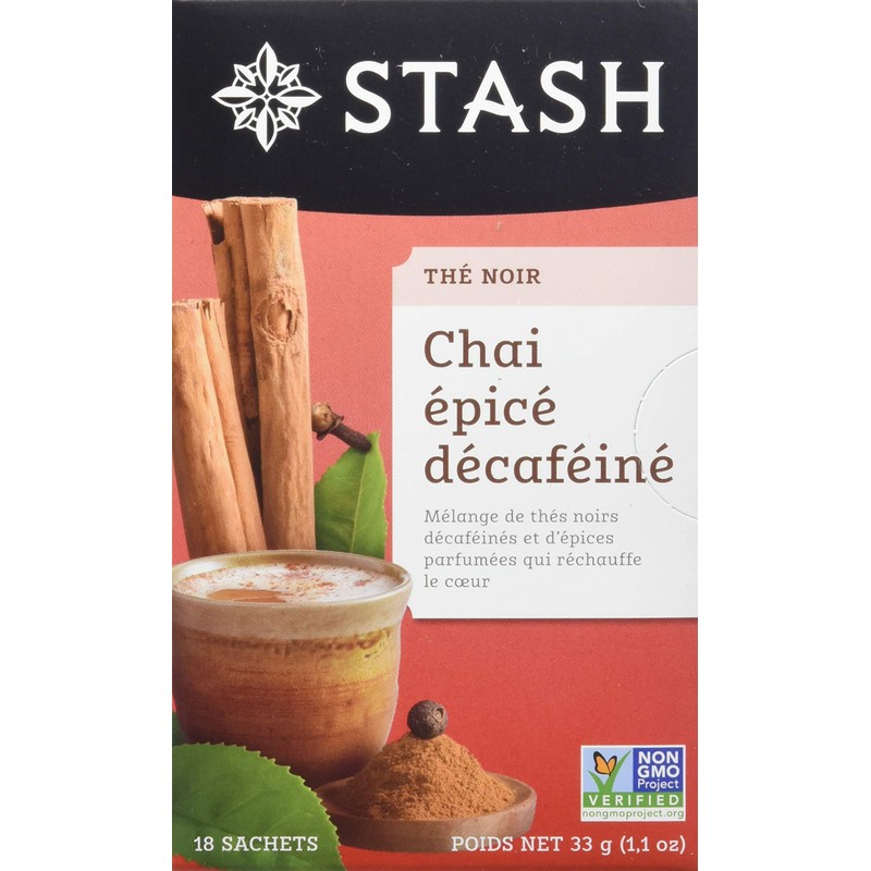 Stash Tea Decaf Chai Spice Black Tea - Decaf, Non-GMO