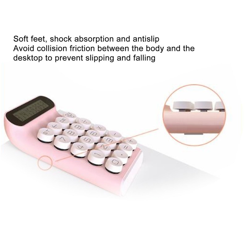 Blue Switch Calculator 20 Keys Intelligent Shutdown Detachable Slip Resistant