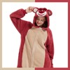 GONAAP Unisex Adult Rose Bear Onesie Pajamas Animal One Piece