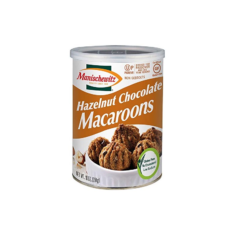Hazelnut Chocolate Macaroons, Kosher for Passover,10 Ounces