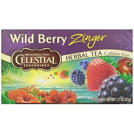 Celestial Seasonings Herb Tea Wild Berry Zingr 20 Bag