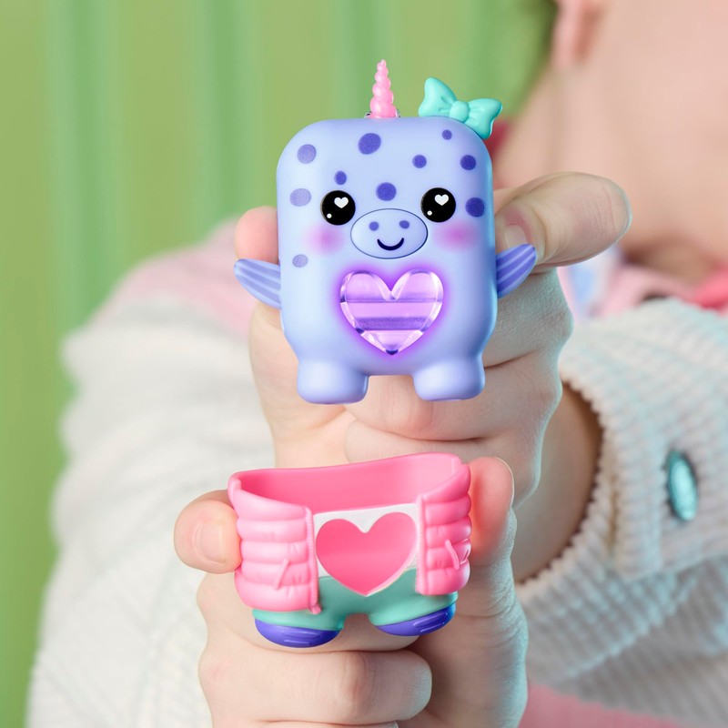 Hasbro Nano-Mals Blubby the Narwhal Electronic Fidget Animal