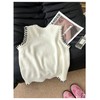 Verdusa Women's Sleeveless Sweater Old Money Ribbed Knit Pullover Binding