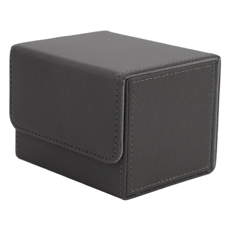 Card Deck Box Magnetic Flap Lid Large Capacity PU Leather