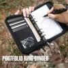 Kosibate Tactical Notebook Padfolio Ring Binders with 45 Sheets,Army Military