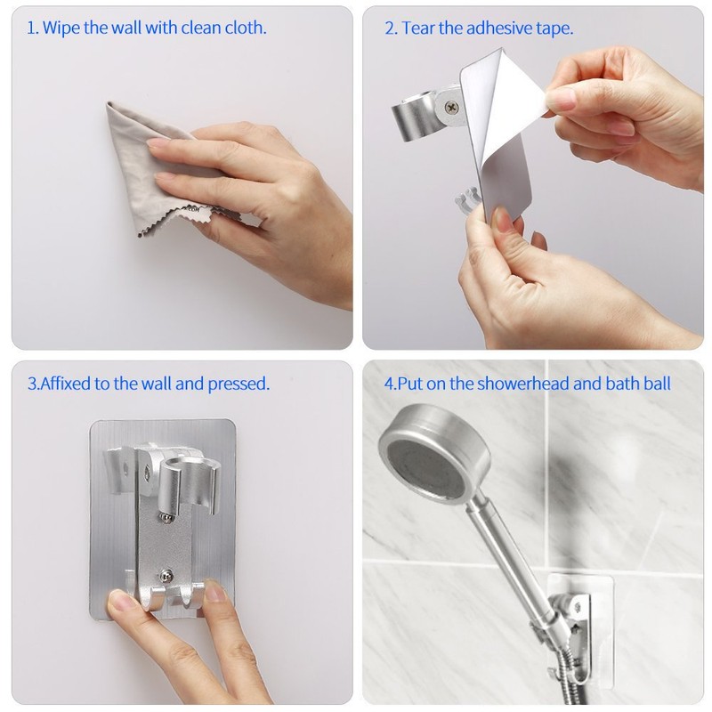 Strong Adhesive Shower Head Holder CACASO Adjustable Shower Wand Holder,Handheld