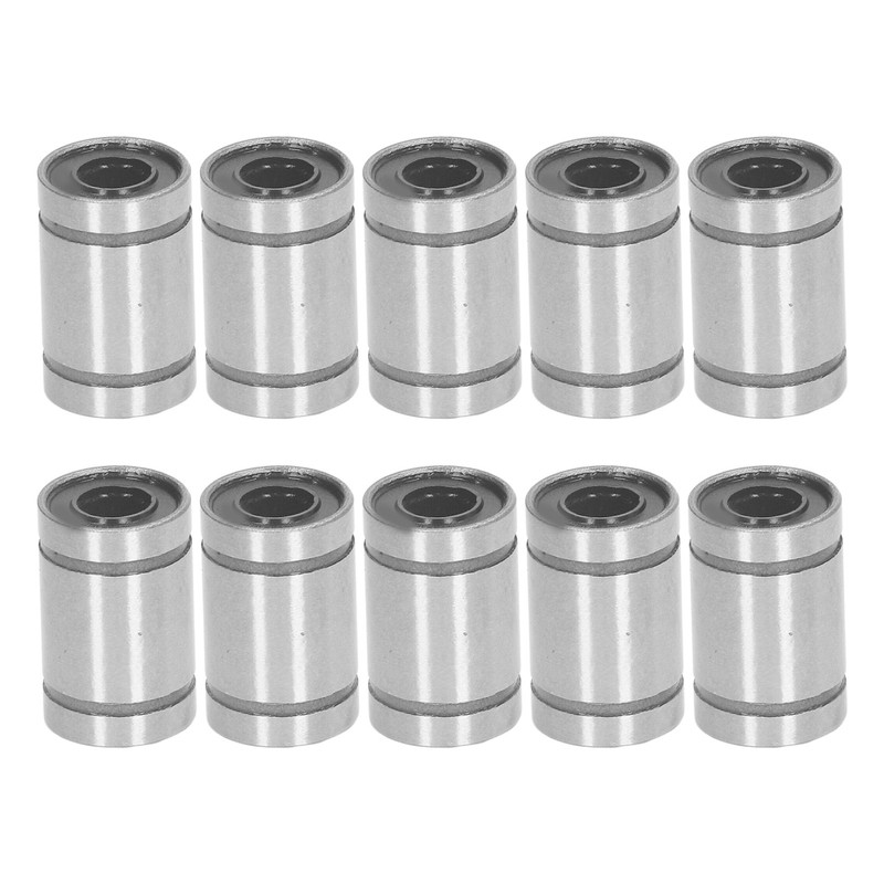 10Pcs Linear Motion Bearing Alloy Steel 6mm ID 12mm OD