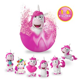 INKEE Unicorn | 8er Set Badebomben Kinder mit Überraschung, Badekugeln 8X 100g mit Einhornfiguren, Pop-Corn Duft