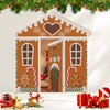 4Pcs Gingerbread House Door Cover Christmas Gingerbread Door Decorations Ginger