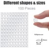 Pack of 100 Non-Slip Pads Glass Plate, Protective Buffer Spacers,
