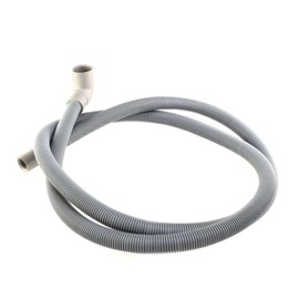 FIND A SPARE Universal Washing Machine and Dishwasher Replacement Drain Waste Outlet Pipe Hose and Hook Kit - 20mm and 30mm Bent End Fitting with 2 Metre Length Pipe (2m)