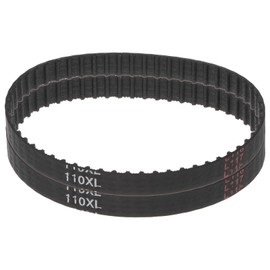sourcing map 2 Pack 110XL 037 Timing Belt, 55 Teeth, Rubber Timing Belt, 0.37" Width, 0.20" Pitch Mechanical Replacement Belts