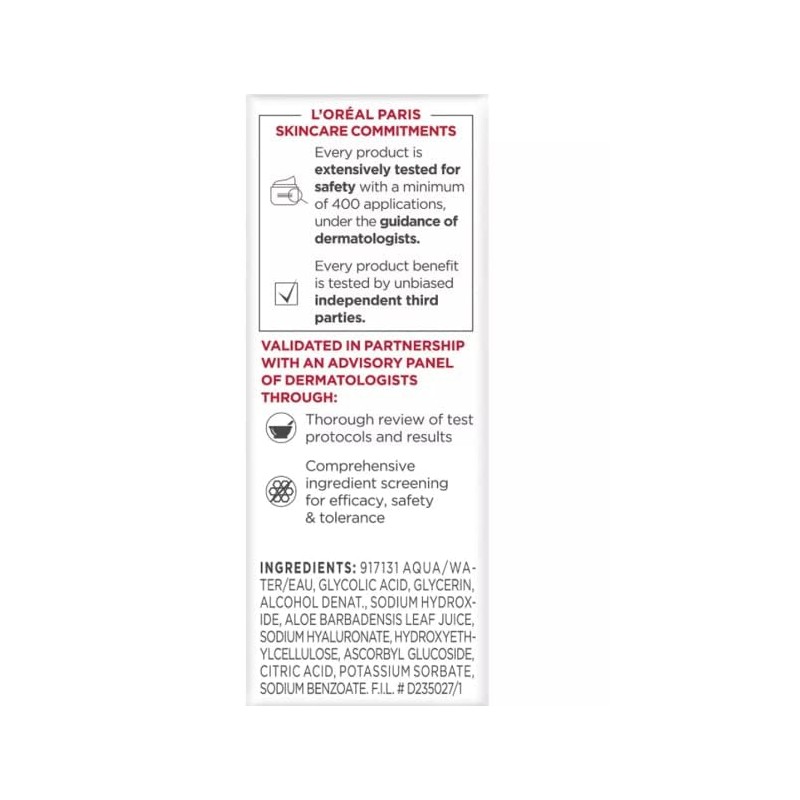 L'Oreal Paris Revitalift Derm Intensives Ácido Glicólico Tamaño de prueba