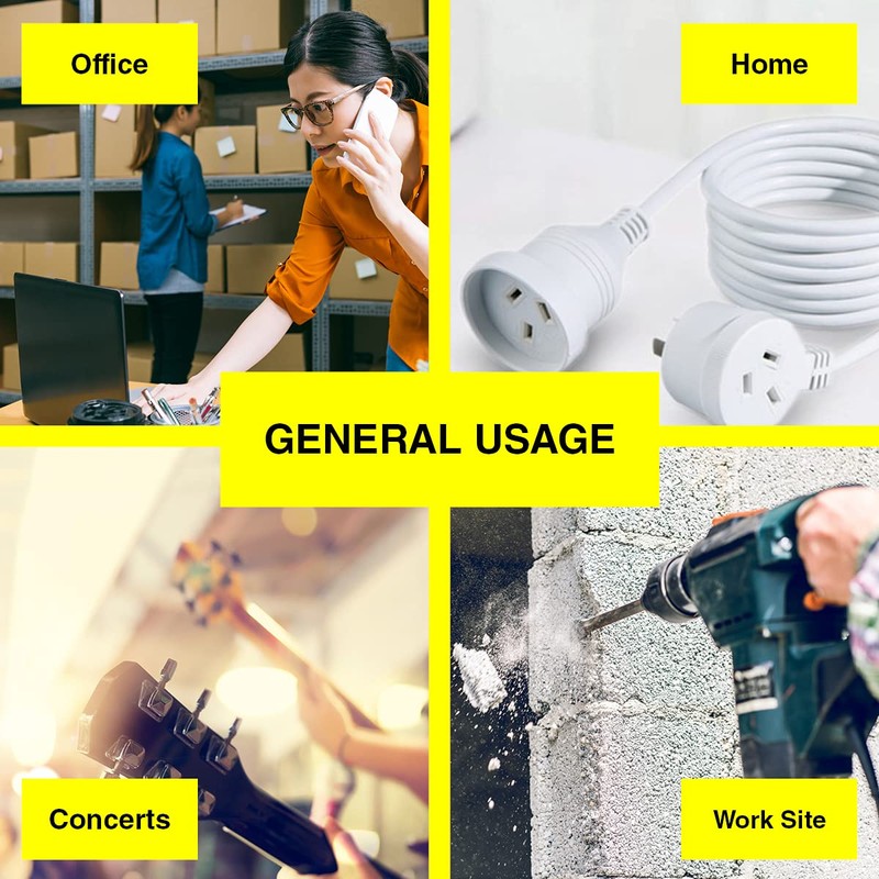 SAS Electrical 2400W Piggy Back Extension Lead, 3 Meter Length,