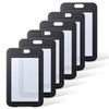 Pawfly 6 Pack ID Badge Holder with Double-Sided Windows Vertical