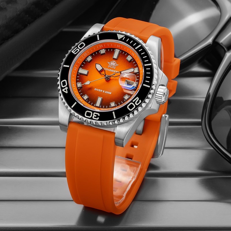 ADDIESDIVE Diving Watch 200 m Quartz Watch Men's BGW9 Night