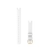 Garmin Accessory Band 14mm White Italian Leather/Light Gold Long Small