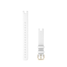 Garmin Accessory Band 14mm White Italian Leather/Light Gold Long Small