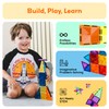 PicassoTiles 30pcs Mini Size Magnetic Tiles Sensory Magnet Toys Diamond