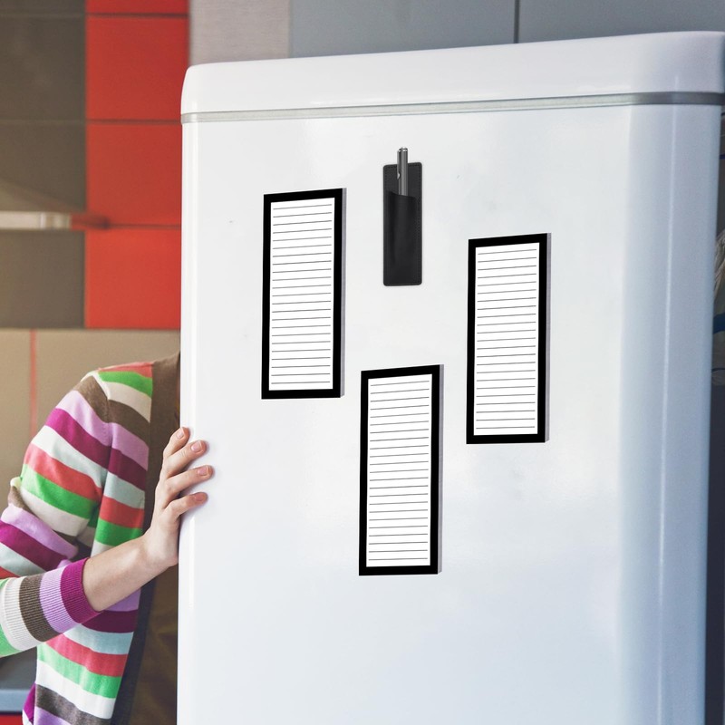 Thboxes 4 Pack Magnetic Note Pad for Fridge with Pen