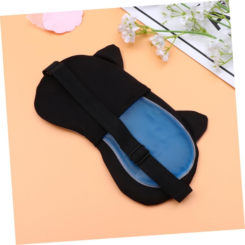 Baluue 2pcs Cat Eye Mask Breathable Cotton Eyeshade for Sleeping