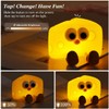 Lewondr Cute Cheese Night Light, Nightlight with Timer & 2