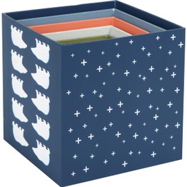 Small Foot Arctic 12441 Stacking Cube Motor Skills Toy for Stacking with Polar Animal Motifs, for Children from 12 Months