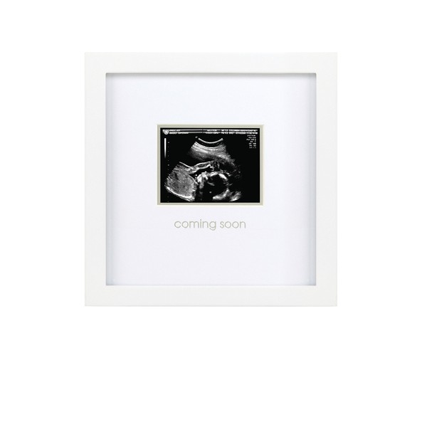 Pearhead Coming Soon Sonogram Frame, Gender Reveal Ultrasound Picture Frame,