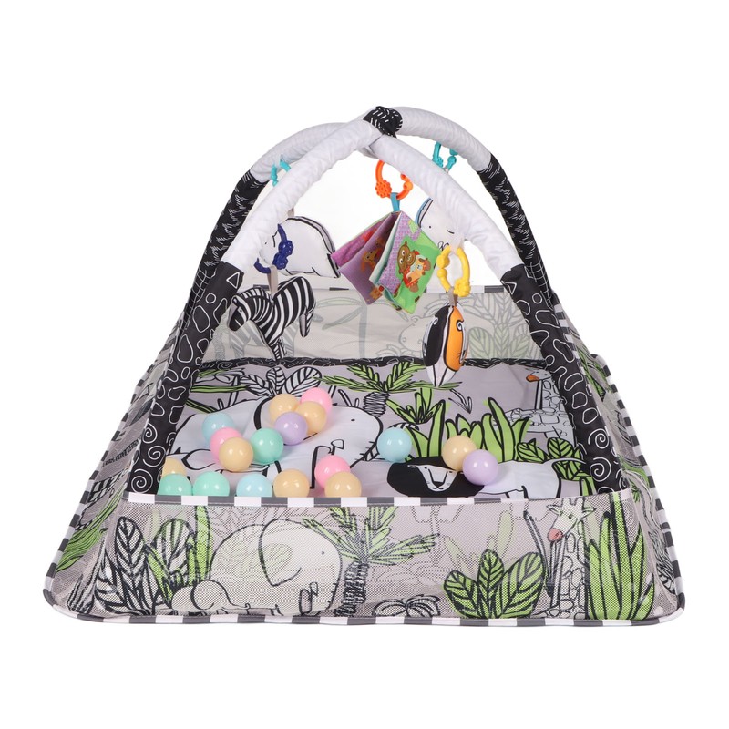 Portable Cozy Baby Gym Play Mat Square Wild Prairie Pattern