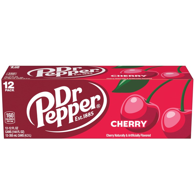 DR PEPPER - CHERRY, 12 OZ, 12 PK